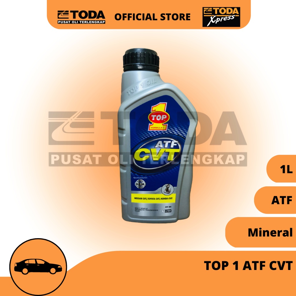 Oli Transmisi Mobil Matic TOP 1 ATF CVT 1L Original Oli Matic