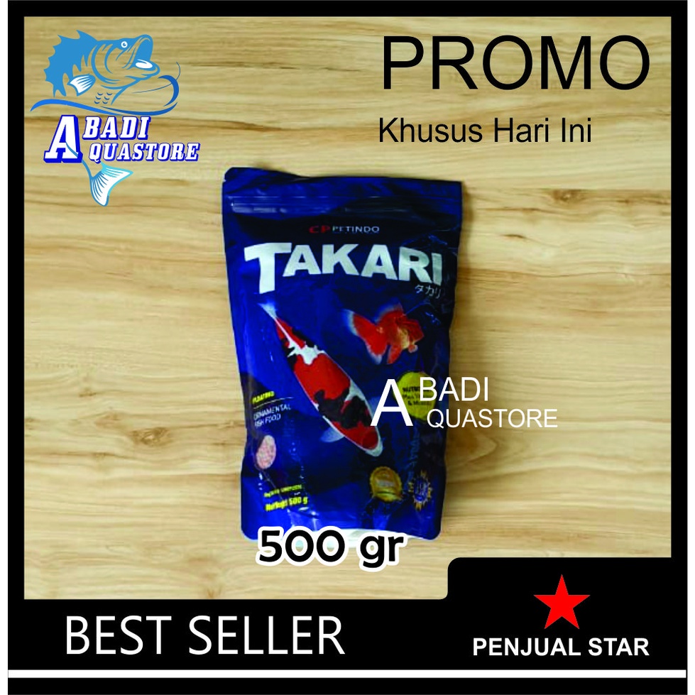 TAKARI 500 gr - Pakan Ikan TAKARI 500gr - Pakan Ikan - Makankan Ikan - Pelet Ikan Hias Takari