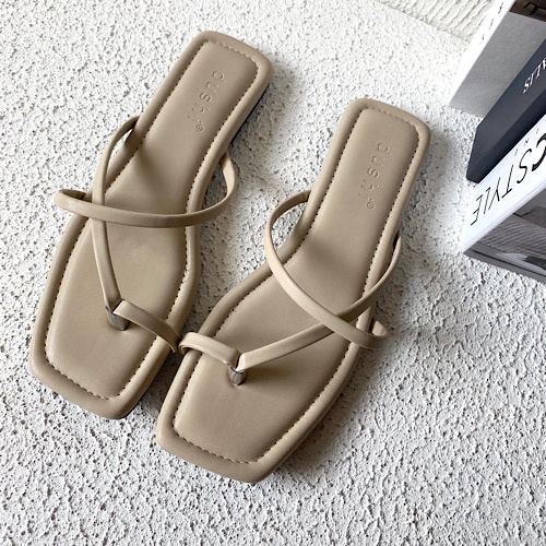 DUSHI Lea Flat - Sandal tali teplek flat wanita