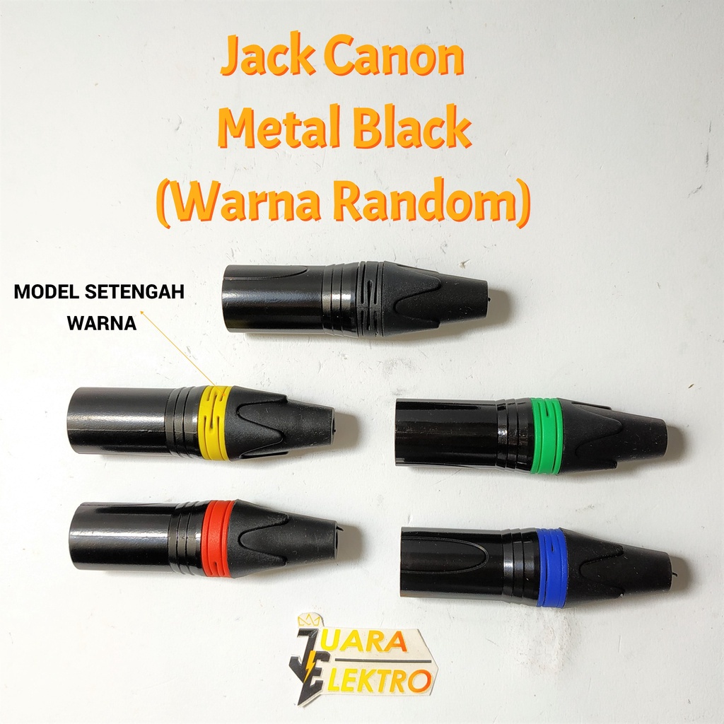 Jack Canon Metal Black (Warna Random) | Jack Canon Besi Hitam Warna Tergantung Stok