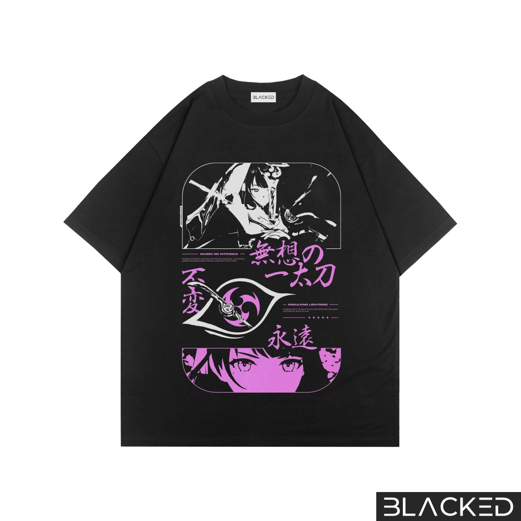 KAOS OVERSIZED RAIDEN SHOGUN II / OVERSIZE TEES / BAJU OVER SIZE GENSHIN IMPACT