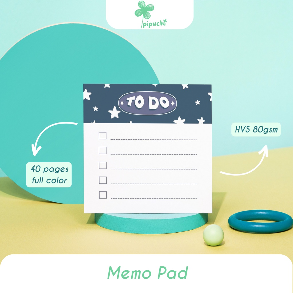 

Pipuchi's Memo Pad To Do Series 02 - Note Pad Lucu Aesthetic (40 lembar)