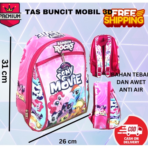 COD ~ TAS ANTI AIR ~Tas Ransel Sekolah Anak PG BUNCIT karakter bus unicorn tas mobil tas bus tas gendut frozen helo kity tayo spiderman avenger