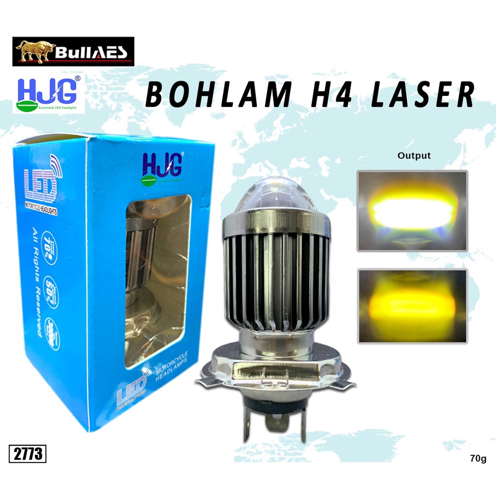 Bohlam Led H4 Laser Hi/Loo 18 Watt I Bulb H4 Laser Led