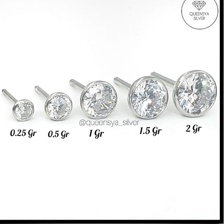 12.12 SALE Anting Korea Anting Tusuk Anting Pria Wanita Perak Silver Asli 925 Model MATA BURUNG Lapi