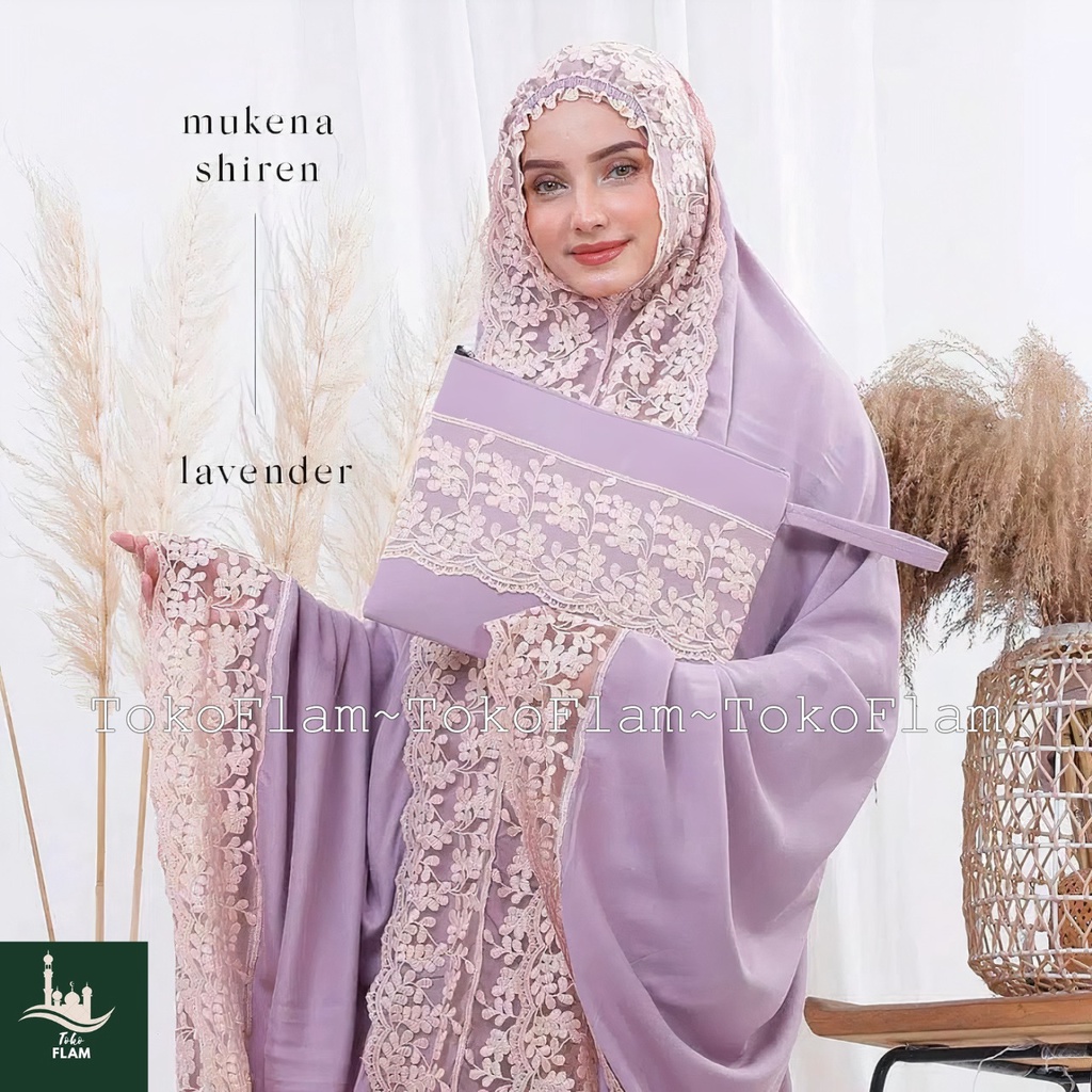 FLAM MUKENA DEWASA SHIREN RENDA MEWAH PREMIUM JUMBO