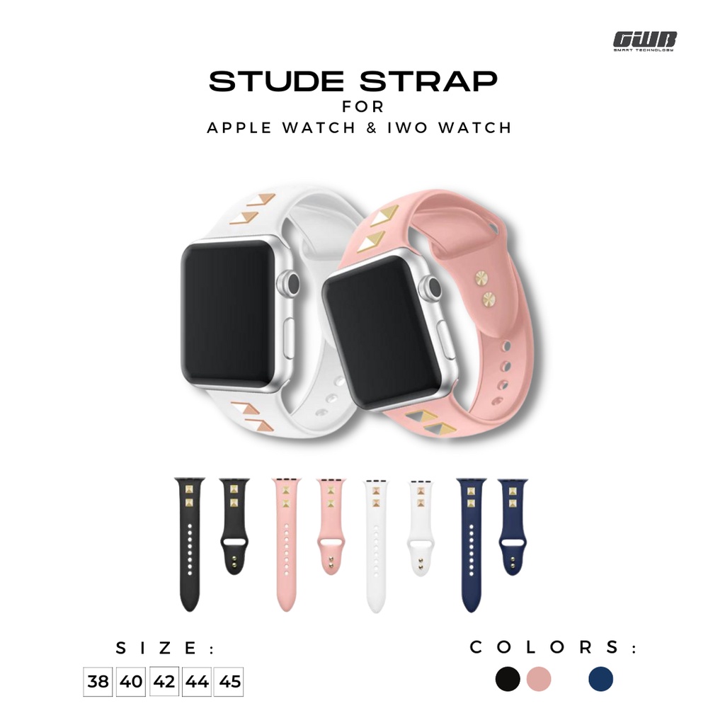 STRAP STUDE  ( IWO / APPLE WATCH / IWATCH) ( strap saja belum termasuk jam tanhan )