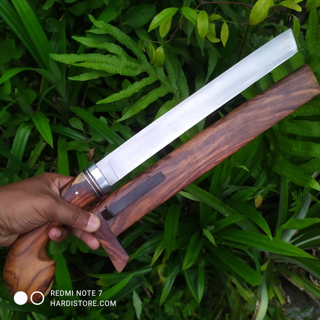 Pisau Sembelih Per Jeep Willys 30,5 cm Asli Warangka Kayu Sonokeling