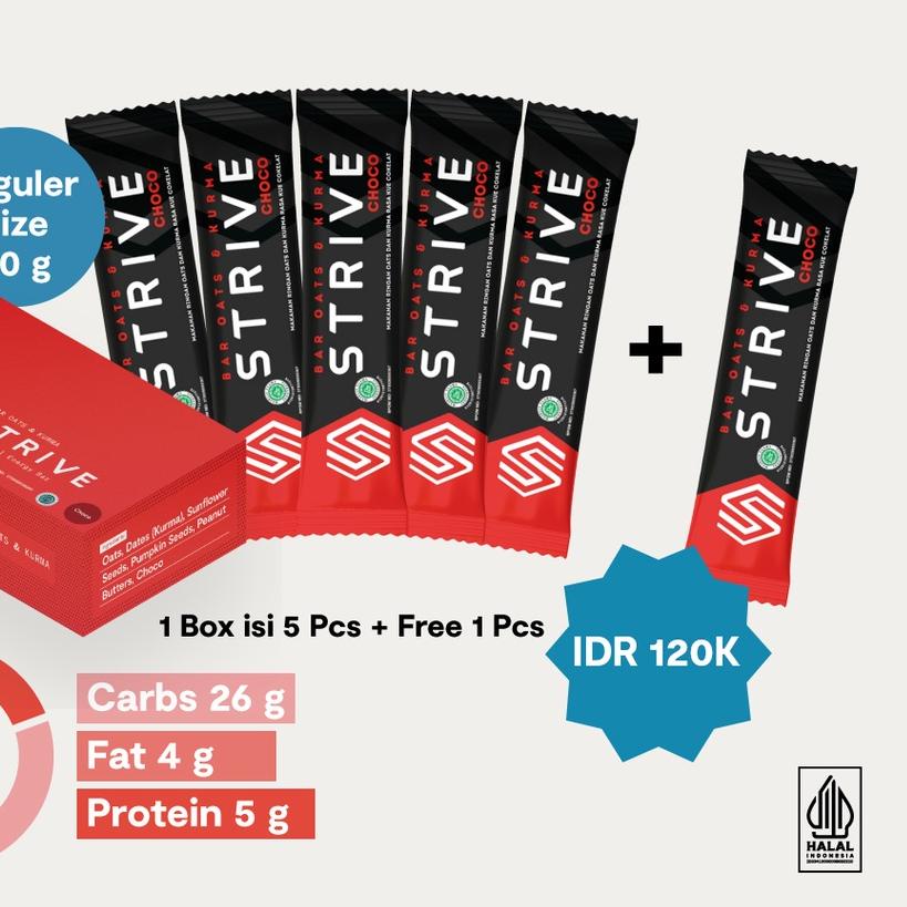 

❅ Strive Energy Bar Choco (Fullbar) - 40 gr x 6 pcs ♘