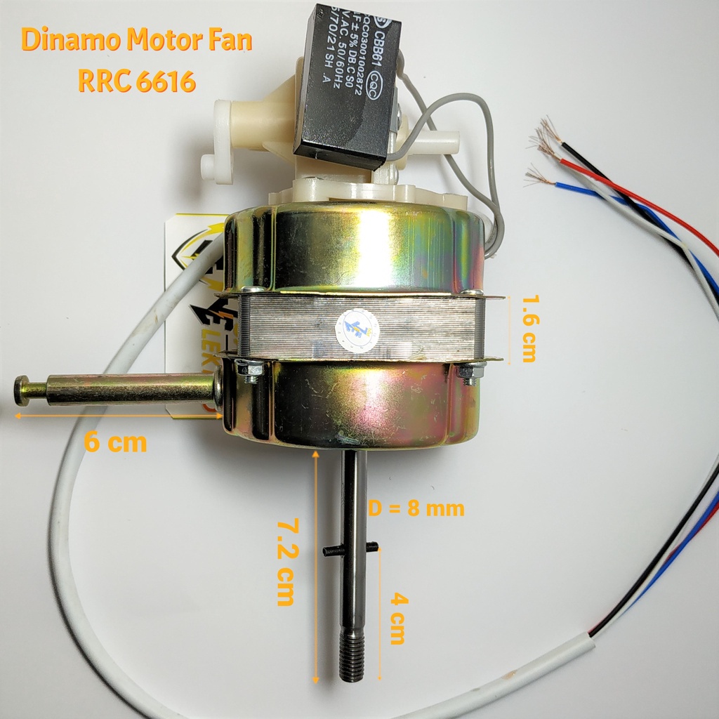 Dinamo Stand Fan Motor Fan RRC 6616 RRT | Dinamo Mesin Motor Kipas Angin Standfan/Wallfan | Dinamo Kipas Berdiri / Tembok 6616 RRT