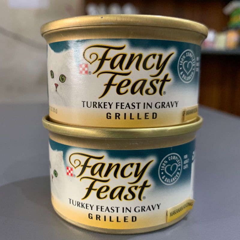Makanan Kucing Fancy Feast 85 gram All Variant - TURKEY FEAST IN GRAVY