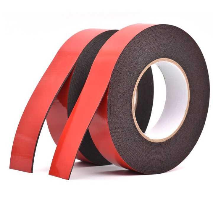 Lakban Double Tape Foam 10m x 2mm - Ech01 - Red