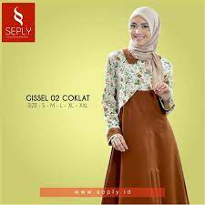 Hijab/Gamis Modis Seply gisel coklat