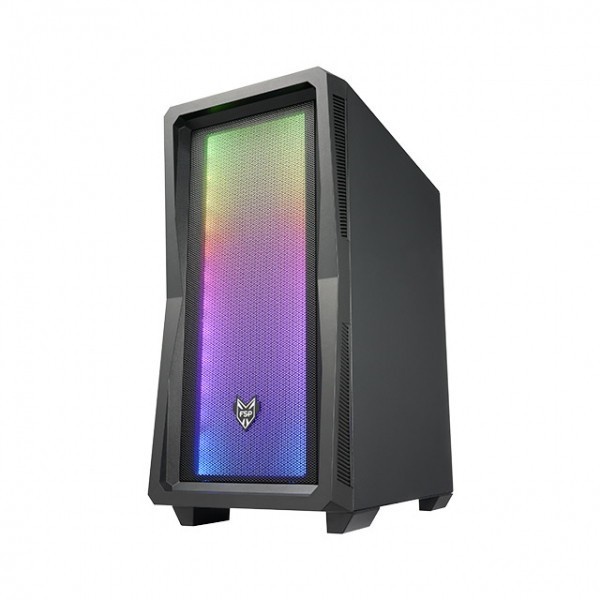 FSP CMT 212A free 3 FAN - ATX Tempered Glass Casing Gaming PC Case