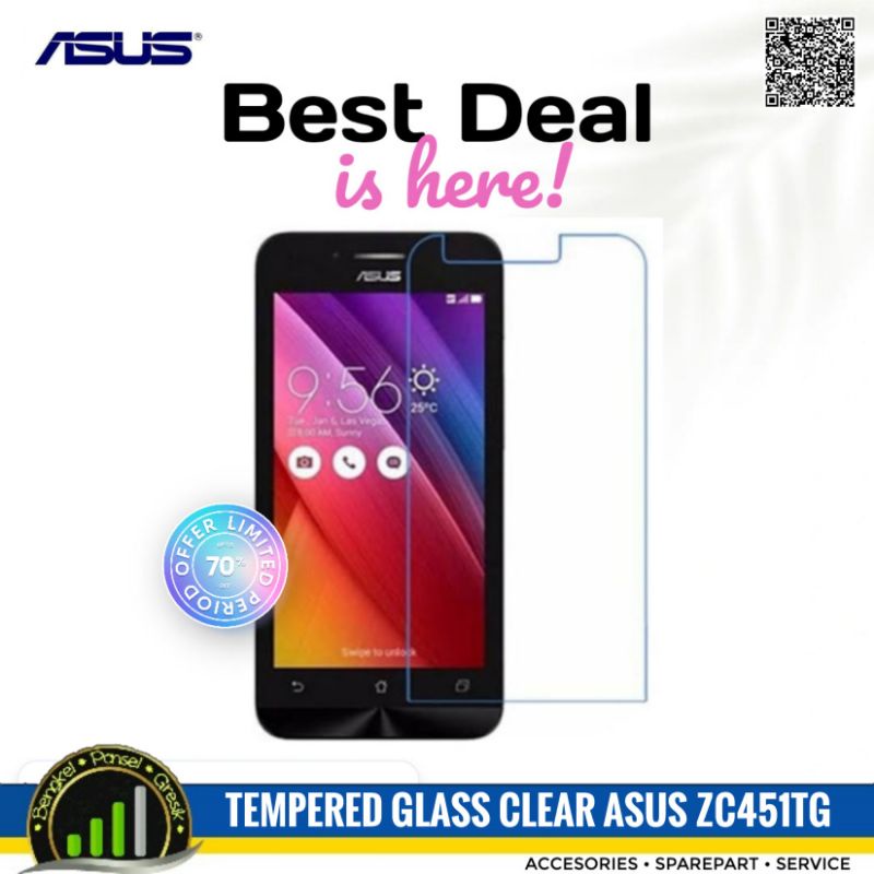 Tempered Glass Clear for Asus Zenfone Go ZC451TG