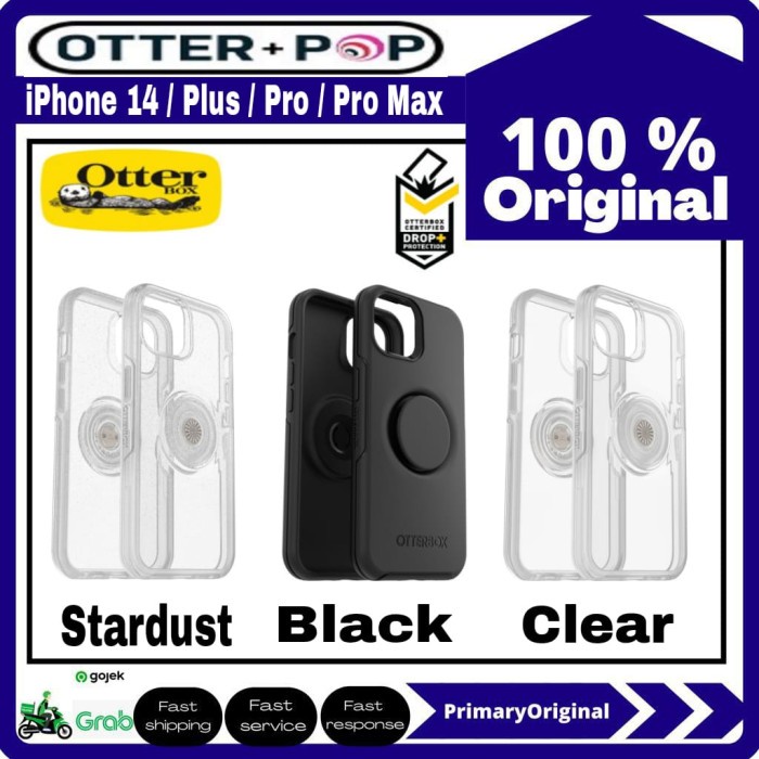 Original Case iPhone 14 PRO MAX 14 PRO OtterBox + Pop Symmetry Case - Black, iPhone 14ProMax