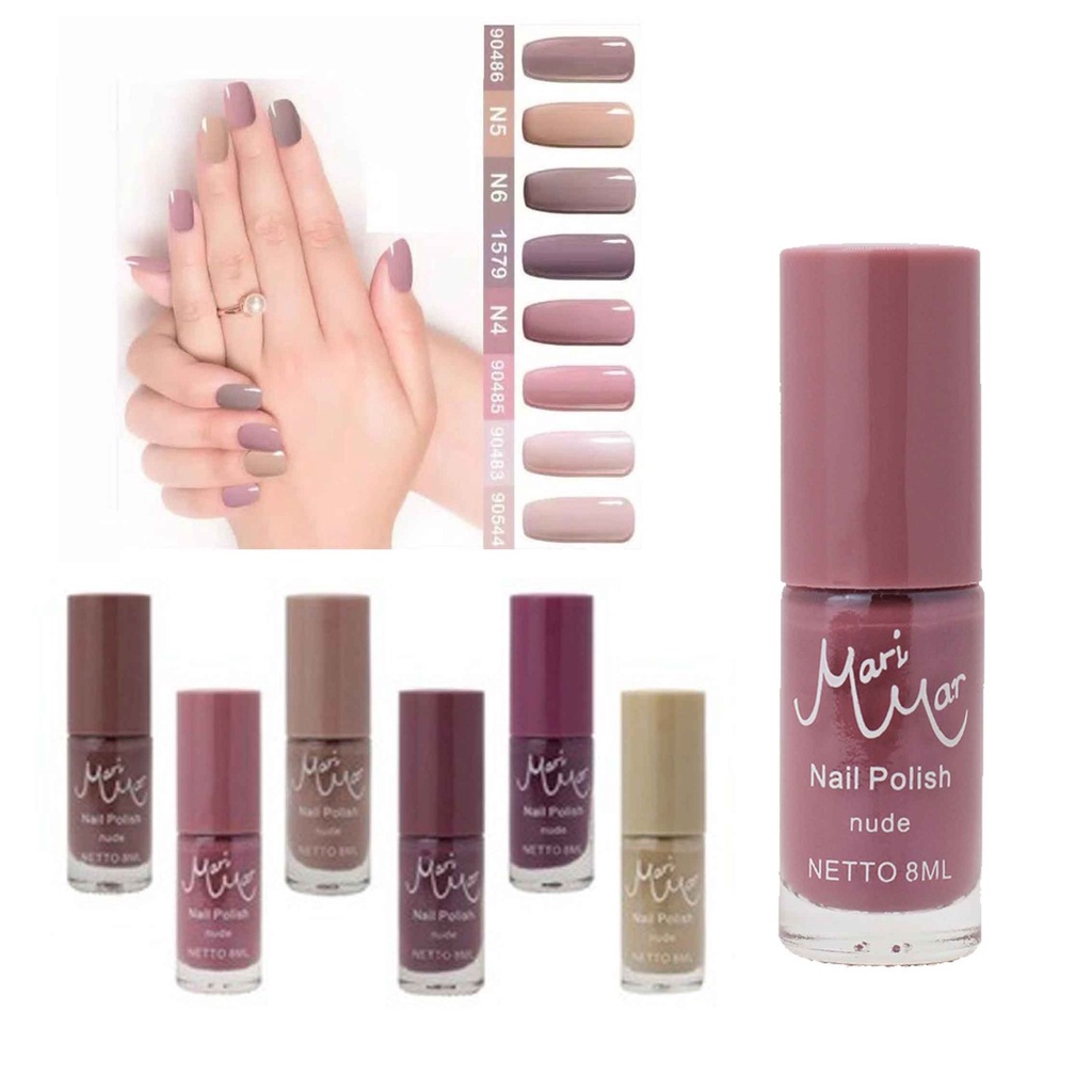 Cat Kuku Nude* Kutek Mari Mar* Nail Polish* 8ml 1pcs