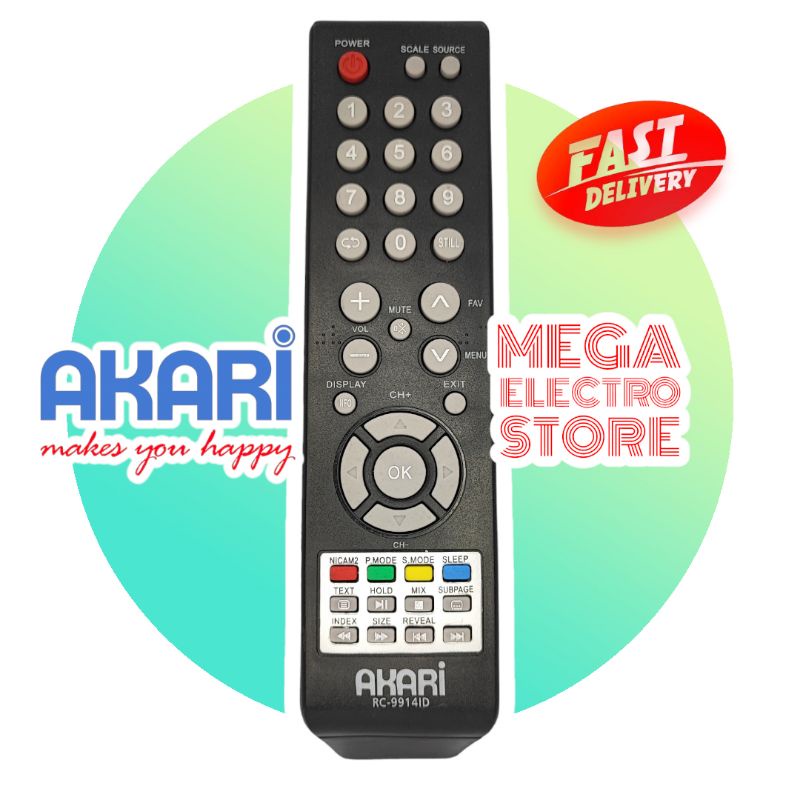 REMOTE Tv AKARI LED Magneto Kirana Diva - G2