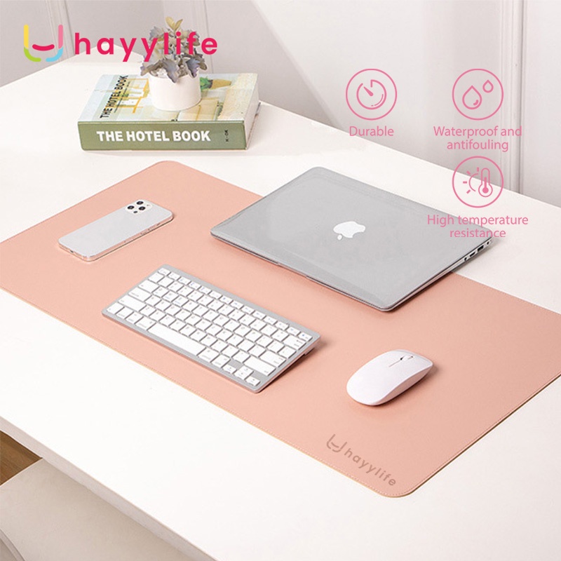 HAYYLIFE Mouse Pad Alas Komputer Waterproof Leather  alas mouse alas meja besar alas menulis alas meja komputer tahan air bahan kulit HL-AIA584
