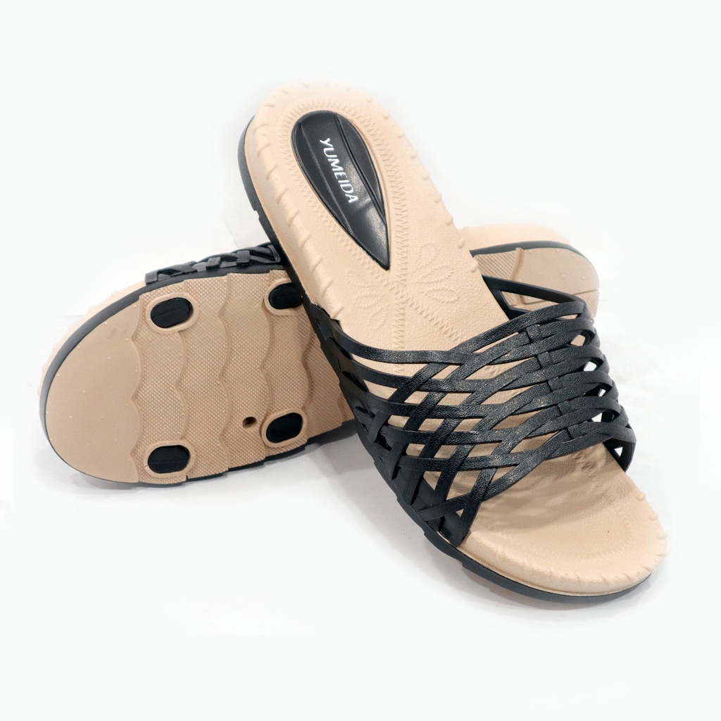 SANDAL FLAT WANITA 36-41 WARNA RANDOM - SANDAL WANITA