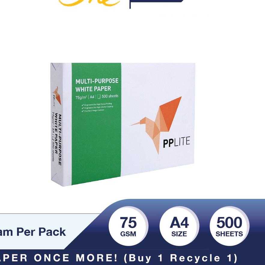 

Star PP Lite Kertas A4 75gr Copier 1 Rim (500 lembar) Kertas HVS A4 Kertas Fotocopy !!!