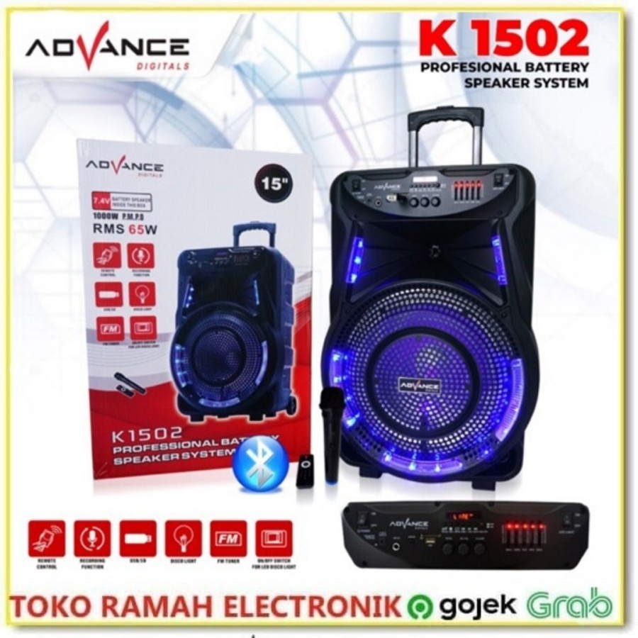 SPEAKER ADVANCE 15' SPEAKER BLUETOOTH K1502