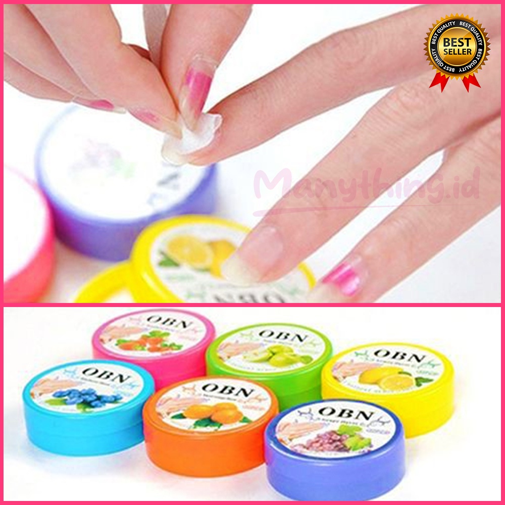 (MANYTHING) TISUE PEMBERSIH KUTEK GEL AROMA BUAH / PENGHAPUS PEMBERSIH CAT KUKU GEL NAIL POLISH REMOVER TISSUE