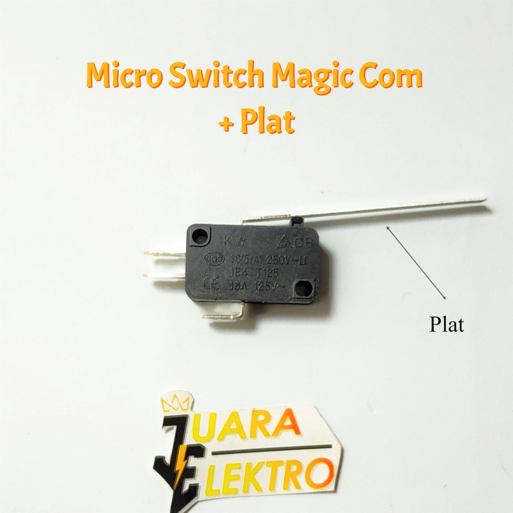 Micro Switch Magic Com + Plat | Mikro Switch Dengan Model Tambahan Plat