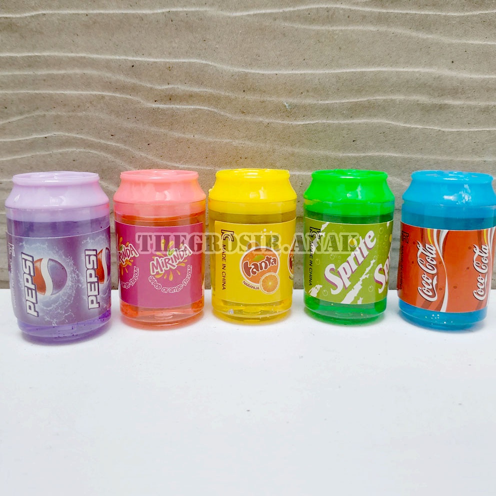 MURAH!!! SLIME CLEAR JELLY BOTOL SODA STARLUCKS SPRITE FANTA COLA STARBUCKS WARNA RANDOM