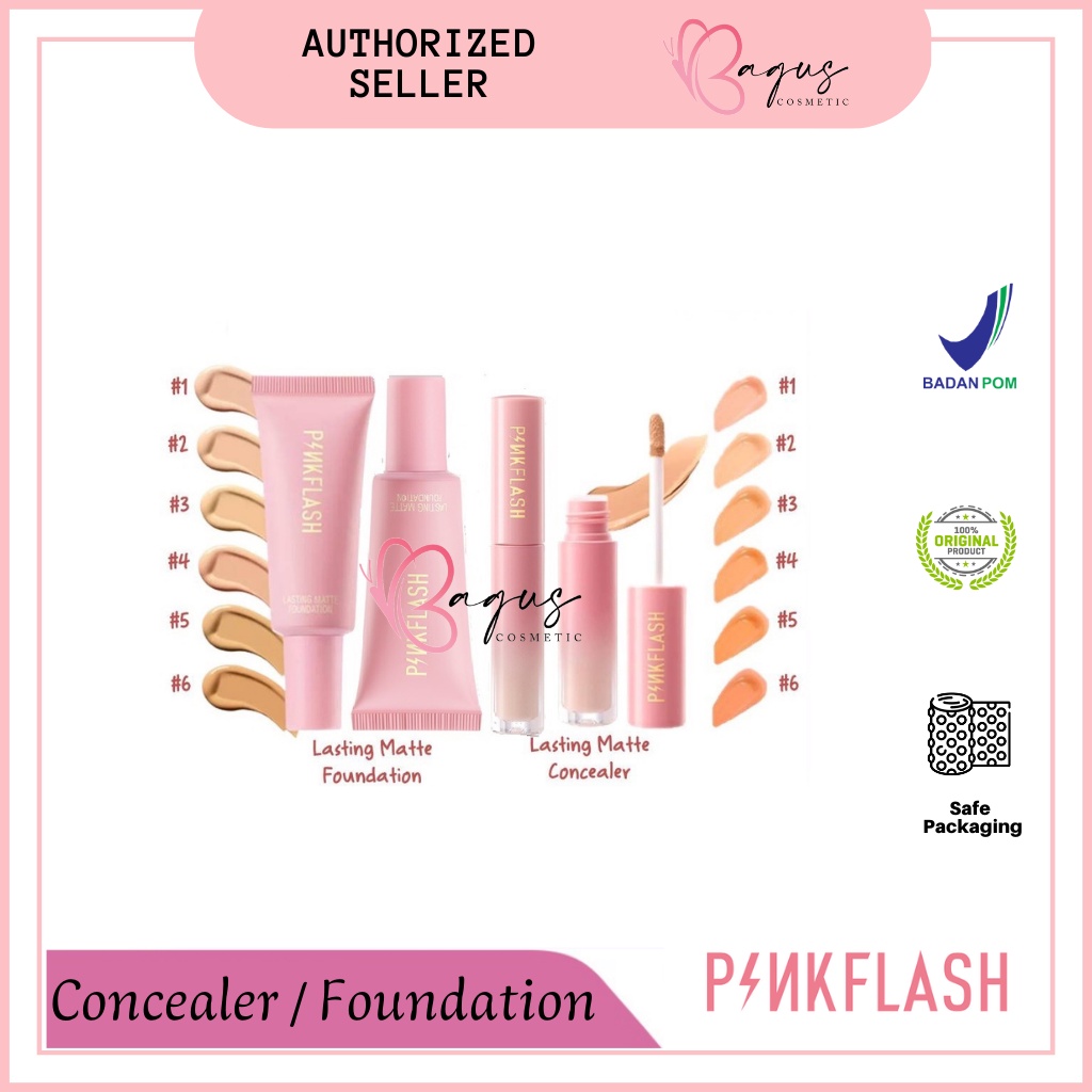 ⭐BAGUS⭐ PINKFLASH Lasting Matte Concealer F04 | Pink Flash Liquid Concealer Waterproof