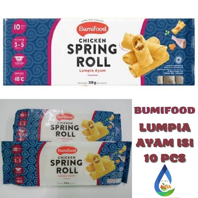 

Bumifood Lumpia Ayam isi 10pcs 210gr / Chicken Spring Roll