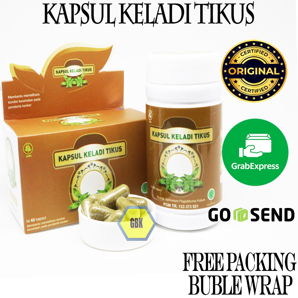 Kapsul Keladi Tikus Ekstrak Keladi Tikus Obat Herbal Anti Kanker Anti Alergi Membantu Memelihara Kesehatan Penderita Kanker - Naturafit BPOM