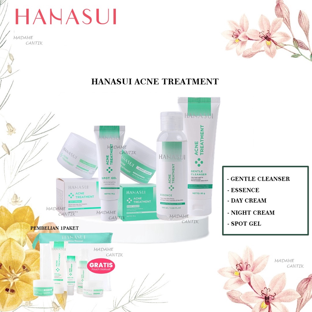 ✿ MADAME ✿ HANASUI ACNE TREATMENT SERIES FACE SKINCARE - CREAM CLEANSER ESSENCE ACNE ORIGINAL