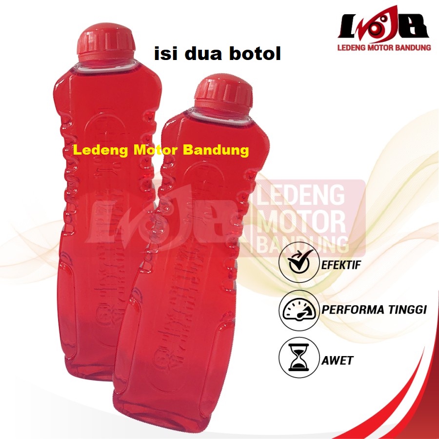 Sepasang Oli Shock Shockbreaker Oil Sok Depan Motor 2 Botol Merah