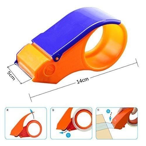 

Dispenser Plakban Lakban Tape Cutter Isolasi Holder Plastik pemotong lakban isolasi good quality