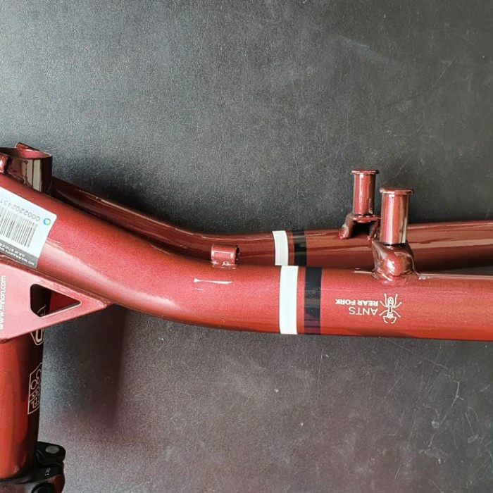 Frame fork handlepost FNHON Gust agate red merah marun V brake