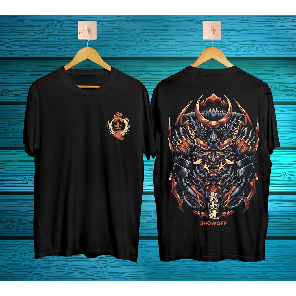 Kaos Pria Tshirt Distro Terbaru Keren Lengan Pendek Jepang Bergambar Ronin Robot
