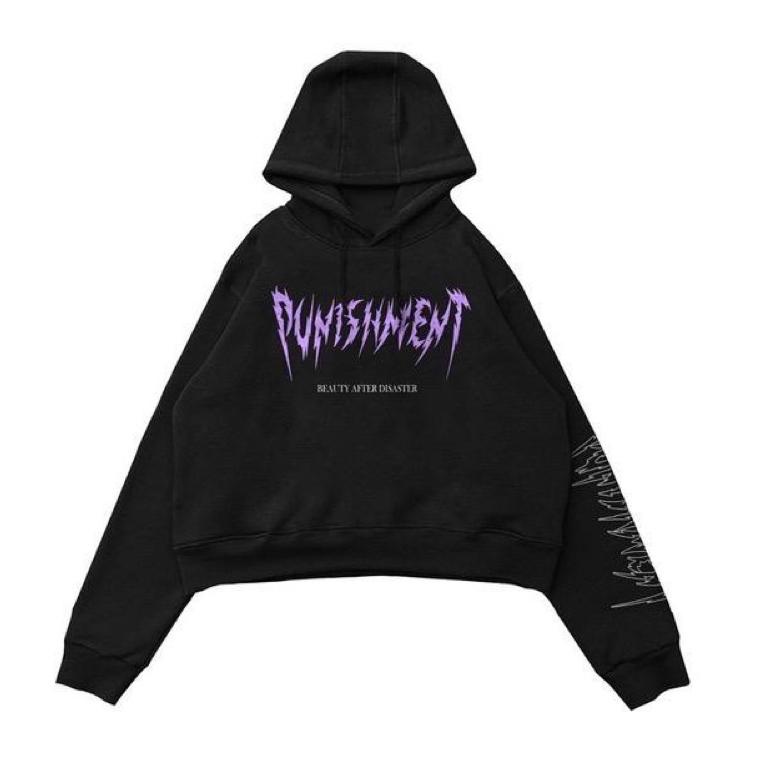 PALING DICARI HOODIE CROP ORIGINAL PUNISHMENT FREE SETIKER