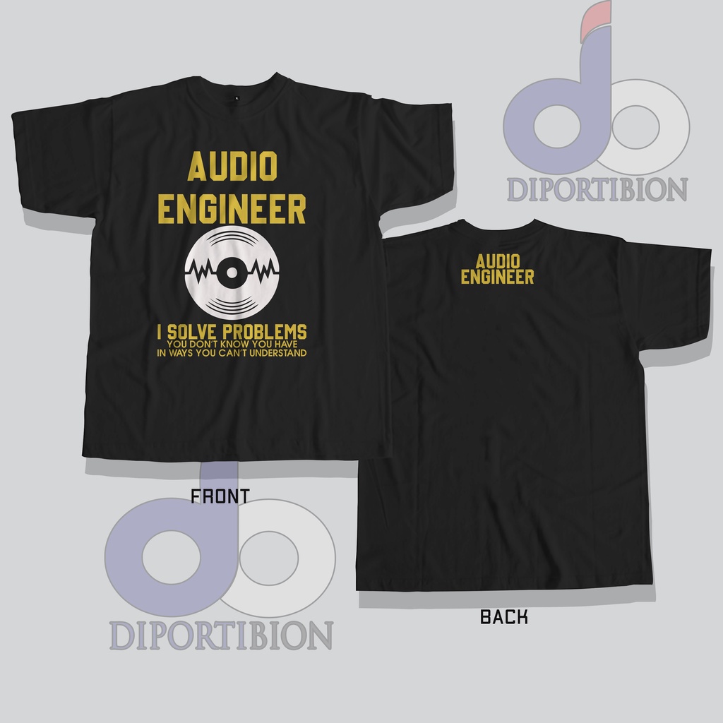 AUDIO ENGINEER KAOS LENGAN PENDEK / KAOS AUDIO ENGINEER LENGAN PENDEK