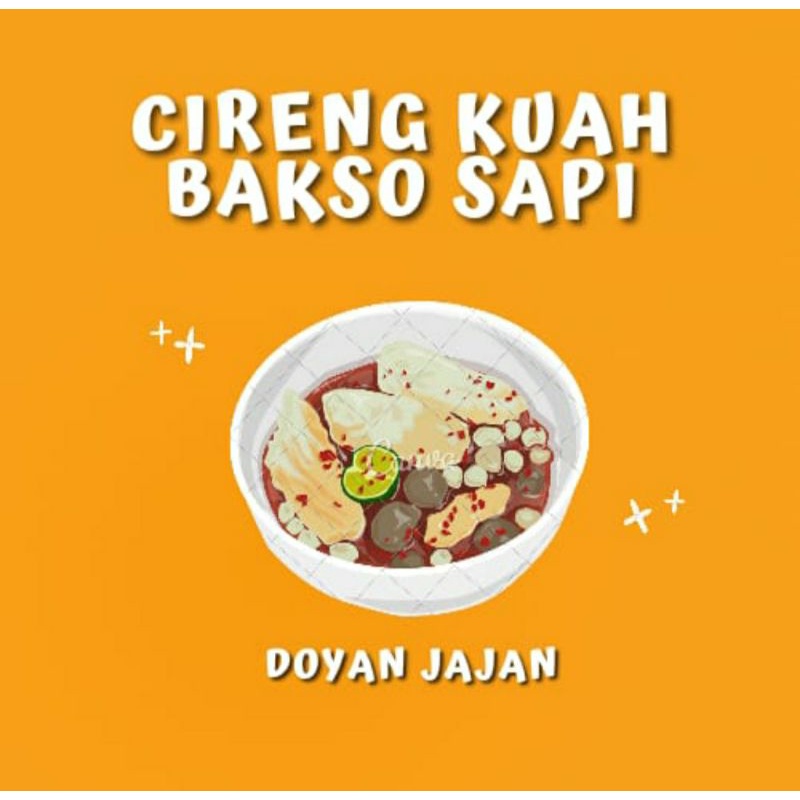 

Cirengkuah instan ,cireng banjur Bakso sapi
