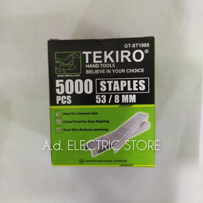Terlaris Staples Isi Staples Tekiro 53/8Mm