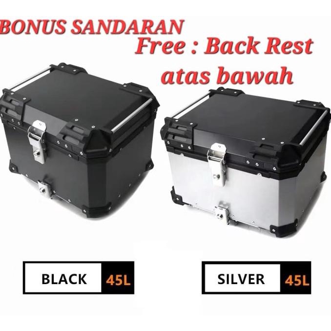 Bracket Kotak Top Box Topbox Motor Kunci Aluminium Pannier 45 55 Liter