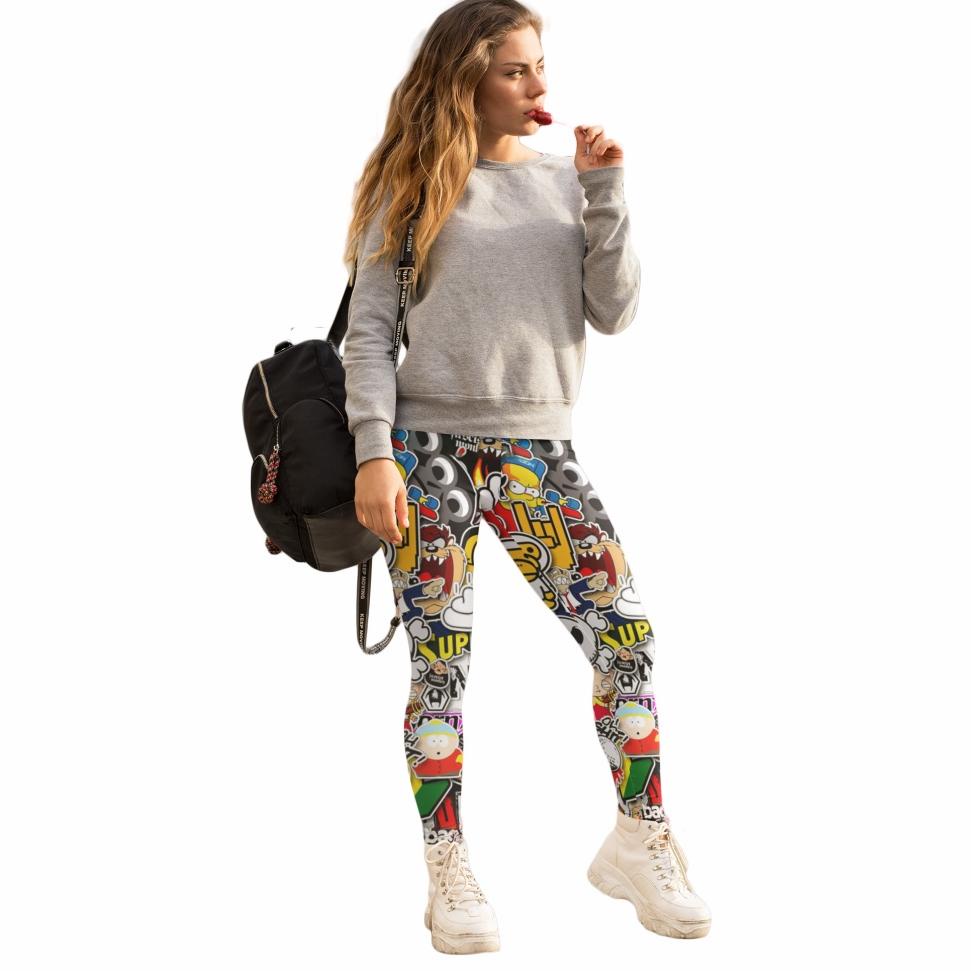 [ART. 1320] Celana Wanita Dewasa Legging Import Motif Printing