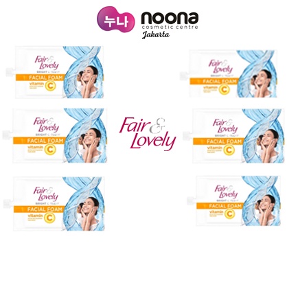 PAKET BUNDLE 6 PCS FAIR &amp; LOVELY FACIAL FOAM VITAMIN C 9G