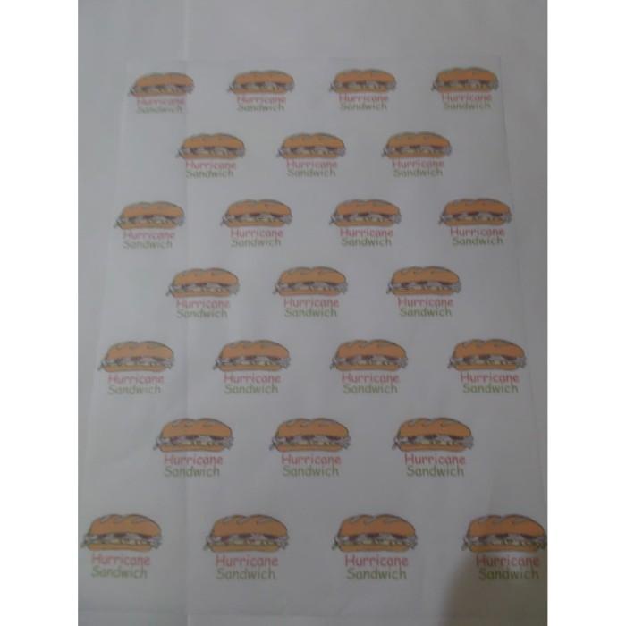 

KERTAS NASI LAMINASI FOODGRADE LOGO KOSTUMISASI UK. 30X40 ISI 200 LBR