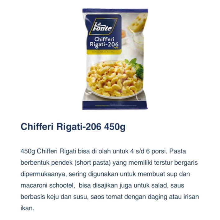 

Chifferi Rigati 450g Lafonte