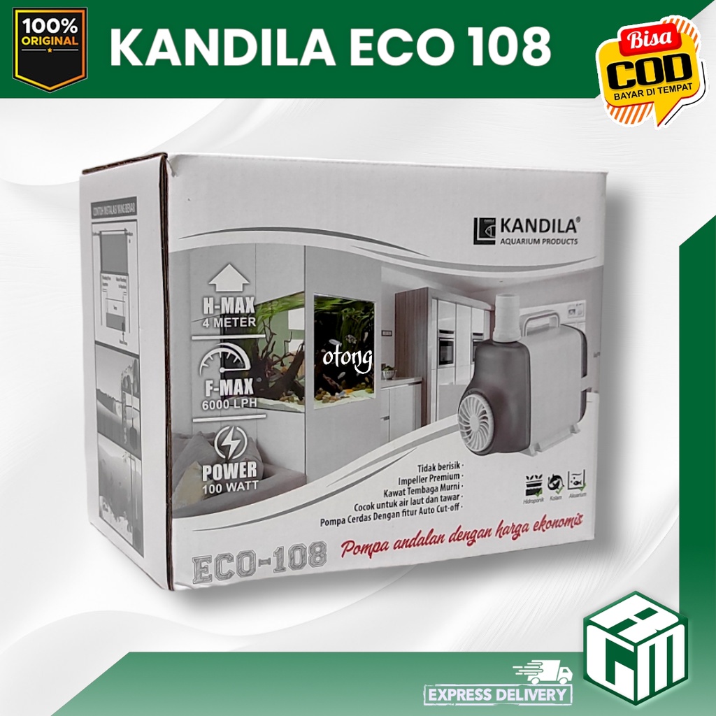 KANDILA ECO 108 ECO108 LOW WATT MESIN POMPA CELUP POWER HEAD AQUARIUM