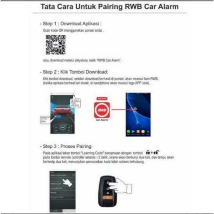 ALARM MOBIL RWB CAR ALARM SYSTEM ORIGINAL SERIES