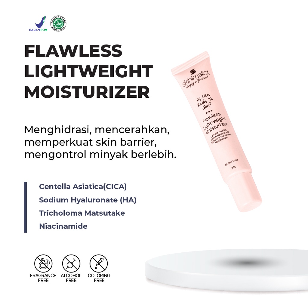 Flawless Lightweight Moisturizer - SKINIMALIST BY HOLISTIK ESTETIKA