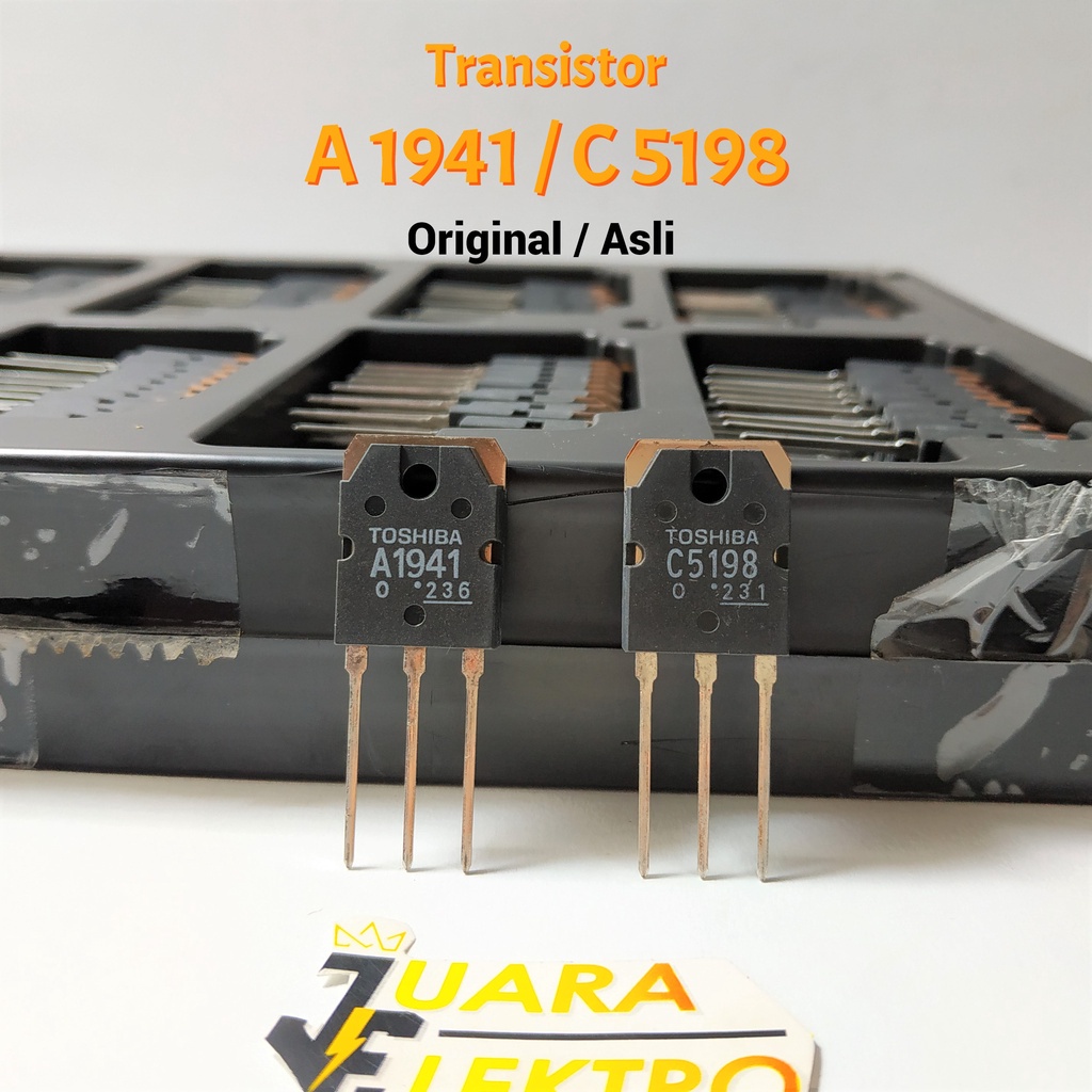 (1 SET) Transistor Toshiba A1941/C5198 Original | TR Toshiba A 1941 C 5198 Asli